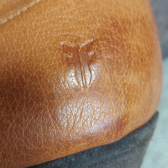 Frye Taylor Honey Brown Over the knee Tall Foldover Flap Riding Boots Western - Picture 13 of 15